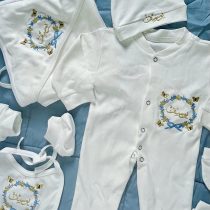 طقم مواليد اولاد غصن و فراشات