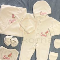 طقم مواليد بنات عصفورة